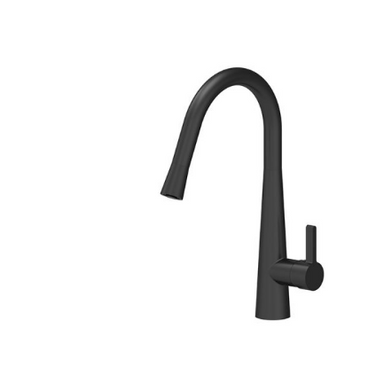 Black | Pull-Out Gooseneck Kitchen Mixer