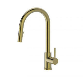 Brush Gold | Pull-Out Kitchen Mixer