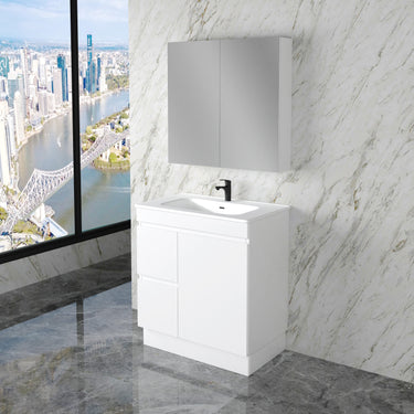Less | 750mm Vanity Gloss White
