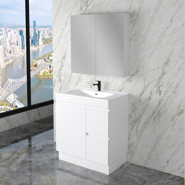 Less | 750mm Vanity Gloss White