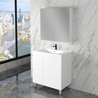 Less | 750mm Vanity Gloss White