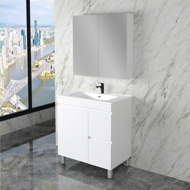 Less | 750mm Vanity Gloss White