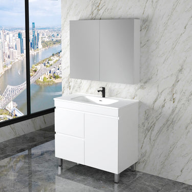 Less | 900mm Vanity Gloss White