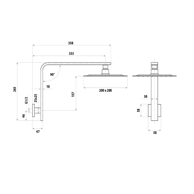 Liberty | Chrome Gooseneck Shower