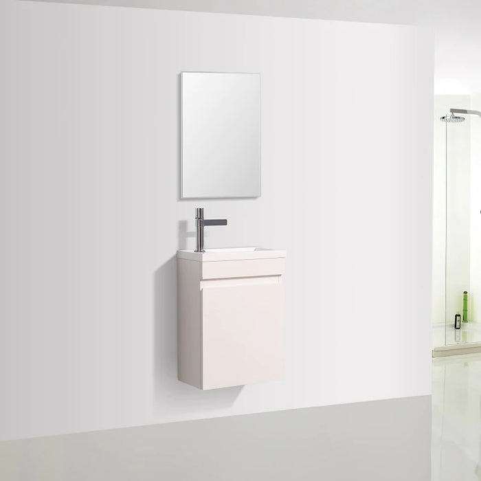 Piccolo 400 Gloss White Wall Hung Vanity By Indulge®
