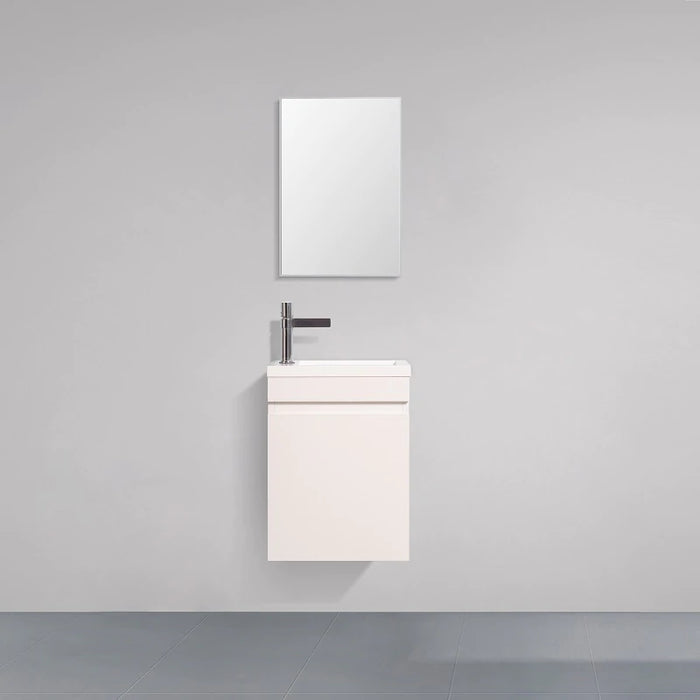 Piccolo 400 Gloss White Wall Hung Vanity By Indulge®