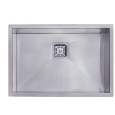 Handmade | Single Bowl Square Corner Sink 650 x 450 x 200 x 1.2mm