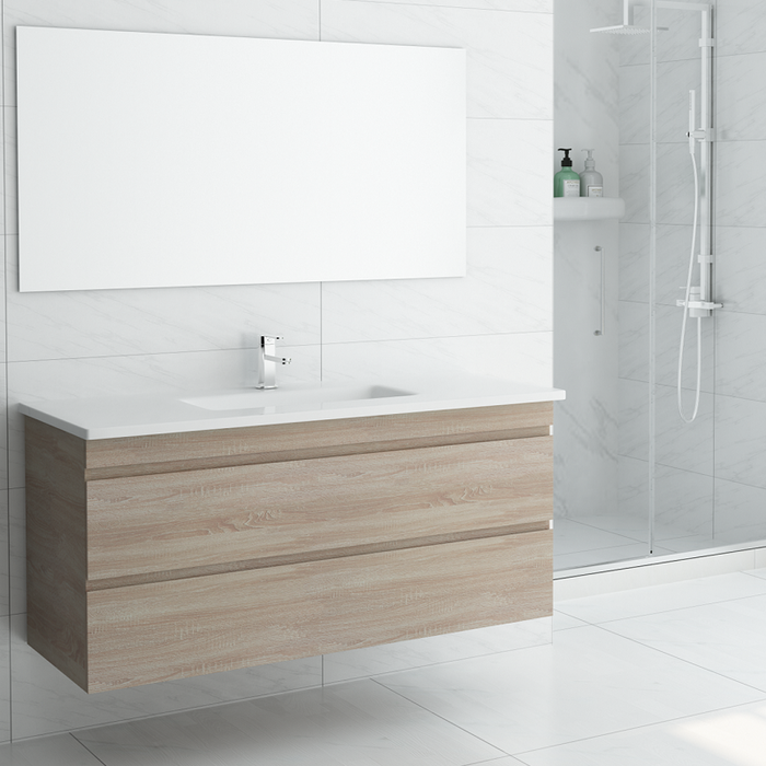 Forest Oak | 1200mm Double Draw Wall Hung Vanity