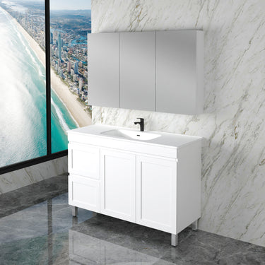 Miami | 1200mm Vanity Matte White Single Bowl