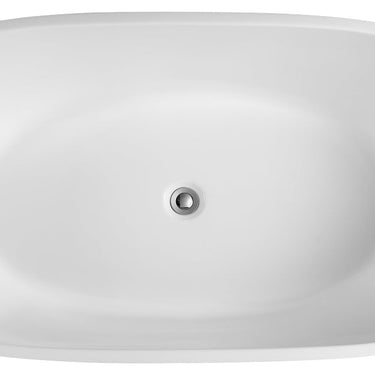 Olivia| 1700 Gloss White Designer Freestanding Bath Tub Inc Waste