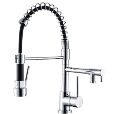 Gamma | Chrome Kitchen Pull Out Spray Sink Mixer