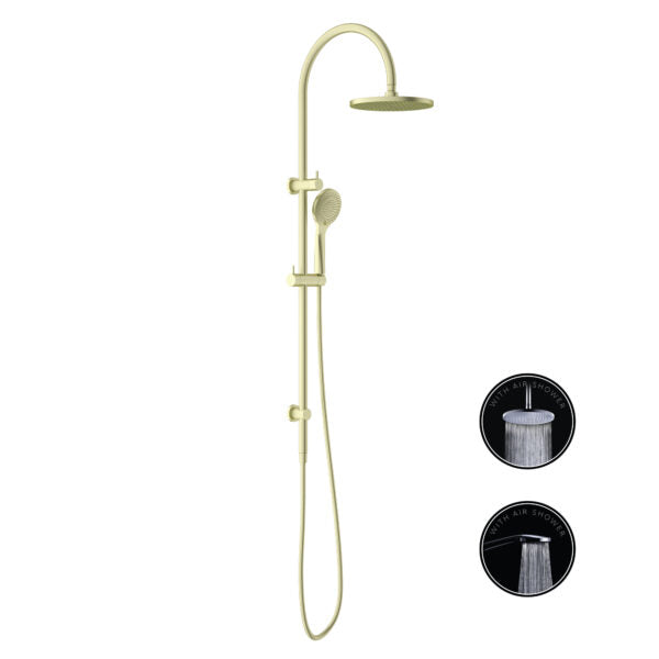 Opal | Brushed Gold Twin Shower Set With Air Shower