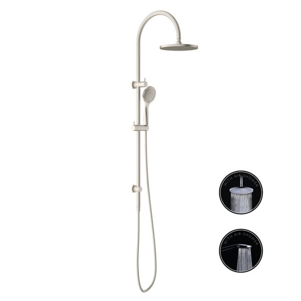 Opal | Brushed Nickel Twin Shower Set With Air Shower