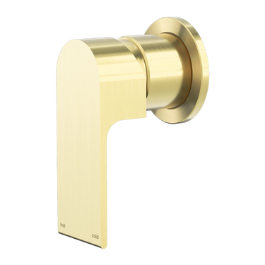 Bianca | Brushed Gold Shower Mixer With 60mm Plate