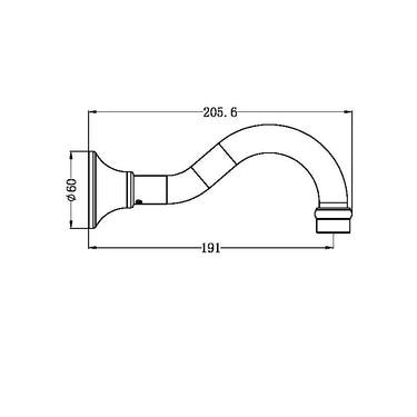 York | Aged Brass Basin/Bath Spout Only