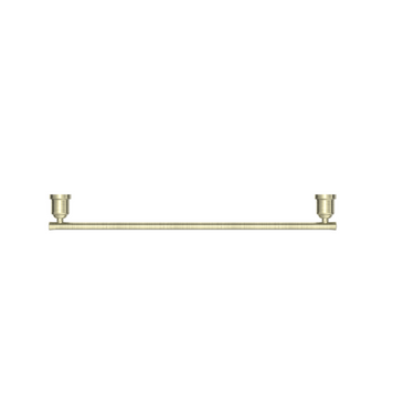York | Aged Brass Single Towel Rail 600mm
