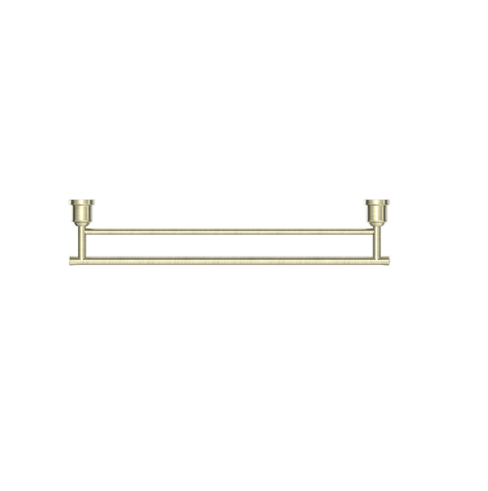 York |  Aged Brass Double Towel Rail 600mm