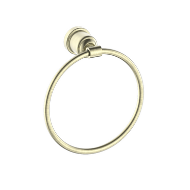 York | Aged Brass Towel Ring