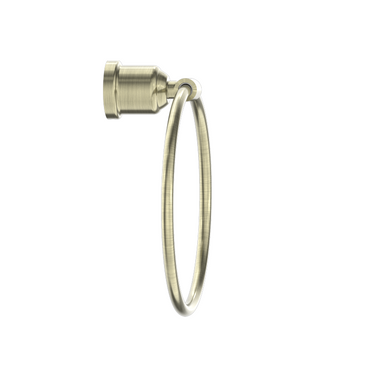 York | Aged Brass Towel Ring