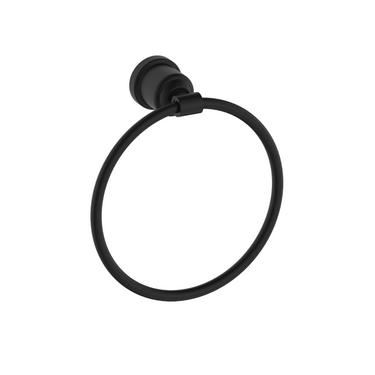 York | Black Towel Ring