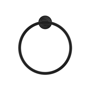 York | Black Towel Ring