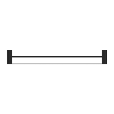 Bianca | Black Double Towel Rails 800mm