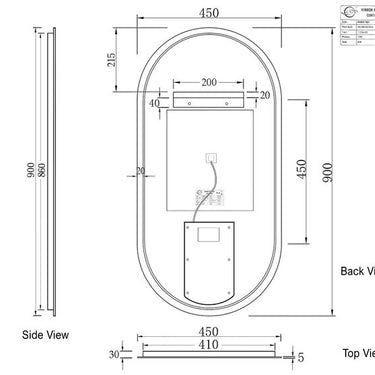 Noosa | Oval LED Mirror