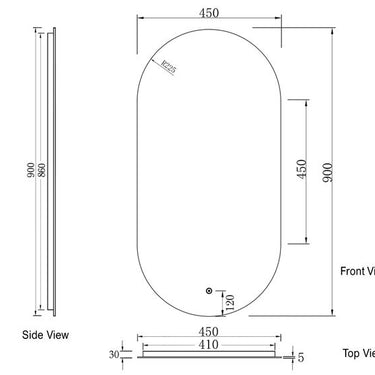 Noosa | Oval LED Mirror