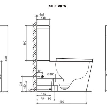 Oasis Rimless Toilet Suite White
