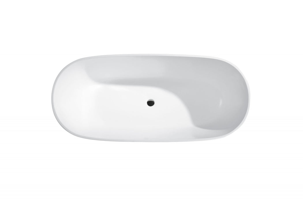 Pilato | 1700mm Designer Gloss White Acrylic Free Standing Bath Tub