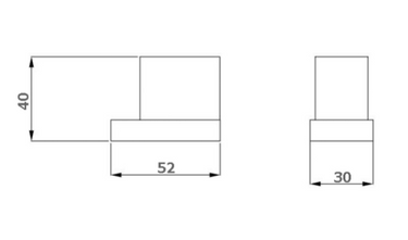 Piazza | Chrome Robe Hook