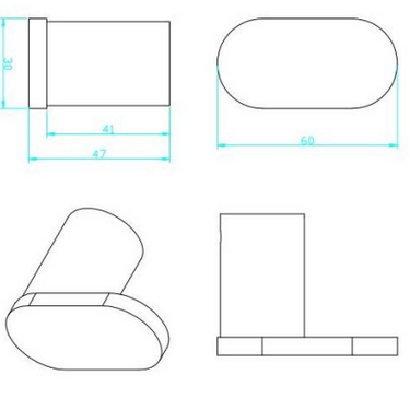 Elite | Robe Hook Brushed Gold