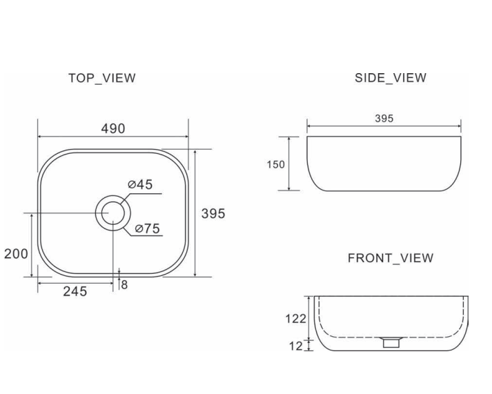 Poco Countertop Basin NTH