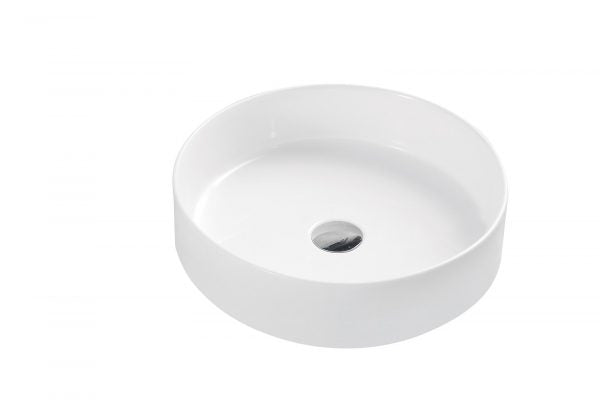 Spin 40C | Above Counter High Gloss White Basin