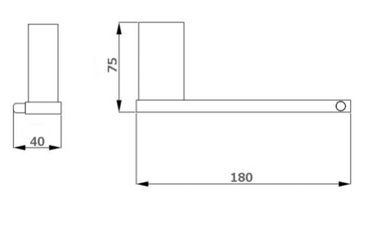 Piazza | Chrome Toilet Roll Holder