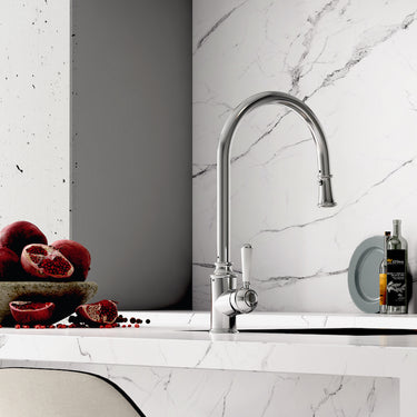 Linsol | Vintage Tommy Pull Down Sink Kitchen / Laundry Mixer - Chrome