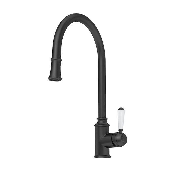 Linsol | Vintage Tommy Pull Down Sink Kitchen / Laundry Mixer - Black
