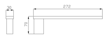 Piazza | Chrome Towel Bar