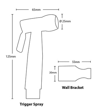 Black | Trigger Spray Hand Held Bidet