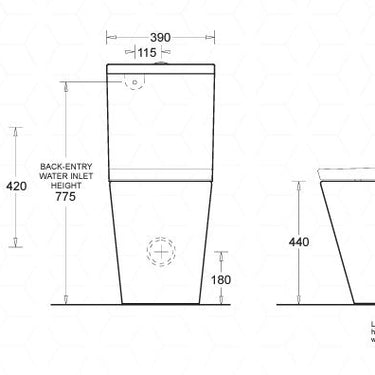 Venezia | Johnson Suisse Rimless Ambulant Toilet Suite