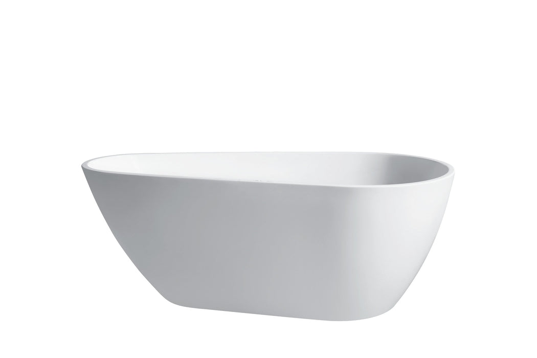 Water-drop | 1700mm Gloss White Acrylic Free Standing Bath Tub