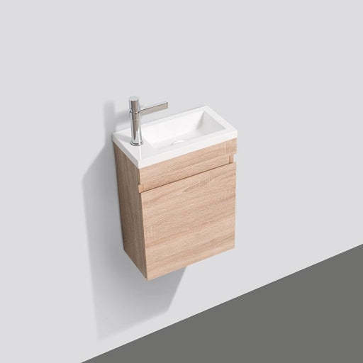 Piccolo 400 White Oak Wall Hung Vanity By Indulge® - Acqua Bathrooms