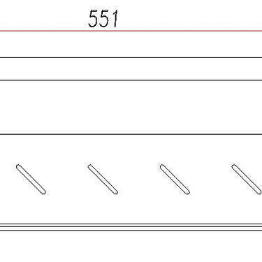 Alpha | Chrome Stainless Steel Shelf 550m