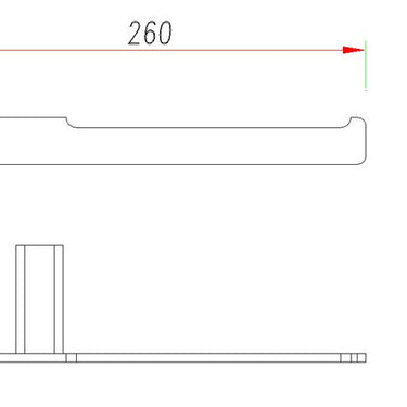 Alpha | Chrome Solid Brass Hand Towel Bar