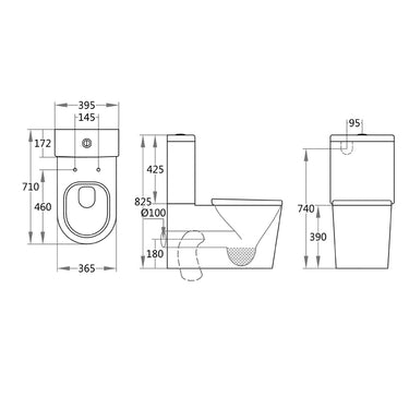 Poseidon | Avery Back to wall toilet wall faced suite