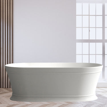 CeeJay | Lucite Balmoral 1500 Designer Hampton Round Freestanding Bath Tub Inc Waste