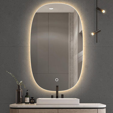 Curved | 550 x 900 mm LED Mirror Three colour option 3000K / 4000K / 6000K