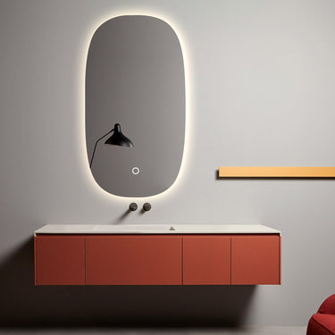 Curved | 550 x 900 mm LED Mirror Three colour option 3000K / 4000K / 6000K