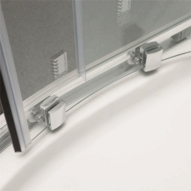 1000 mm Round Corner Sliding Framed Shower Screen - Acqua Bathrooms