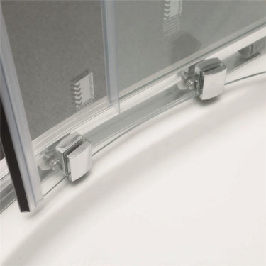 900 Round Corner Sliding Framed Shower Screen - Acqua Bathrooms